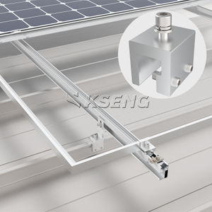 Sistema de montaje solar para techo de metal con costura alzada no penetrante KSENG