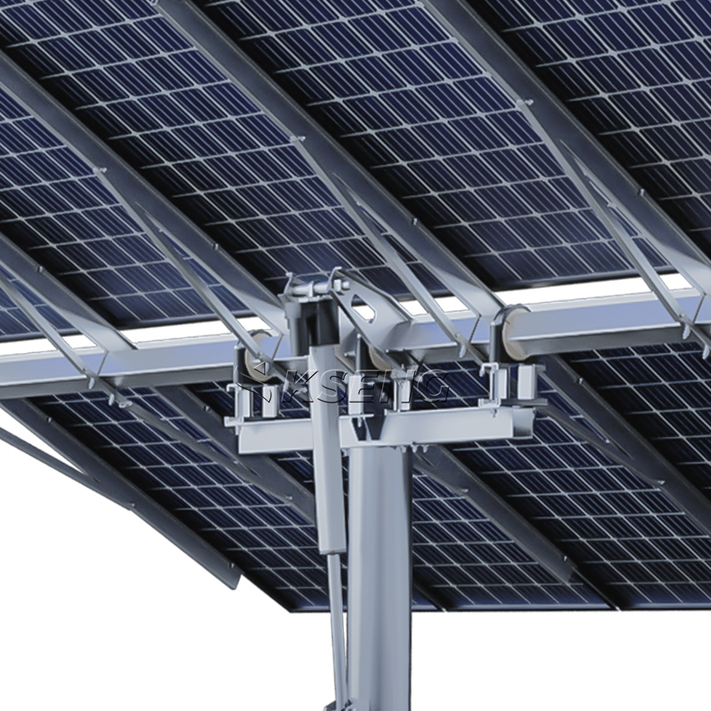 Tecnolog&iacute;a de accionamiento de giro del seguidor solar de un solo eje