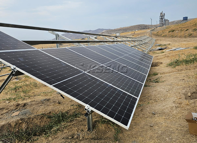 sistema de montaje solar en tierra