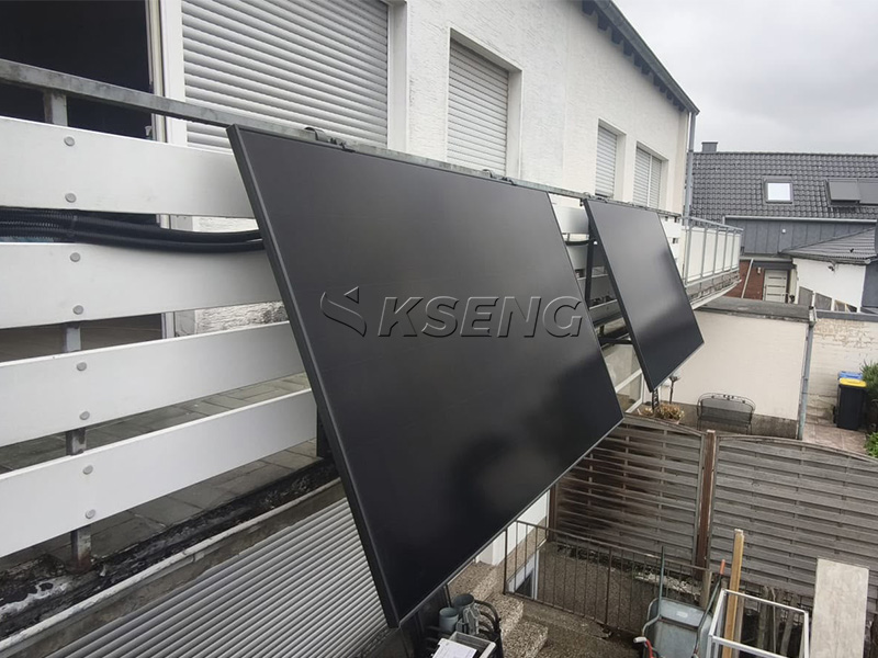 Proyecto alem&aacute;n de instalaci&oacute;n solar para balcones y techos planos | KSENG Universal Easy Solar Bracket Lite En stock Almac&eacute;n de la UE